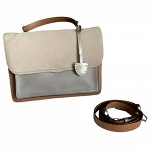 NWOT Rebecca Minkoff Color Block Leather Suede Crossbody